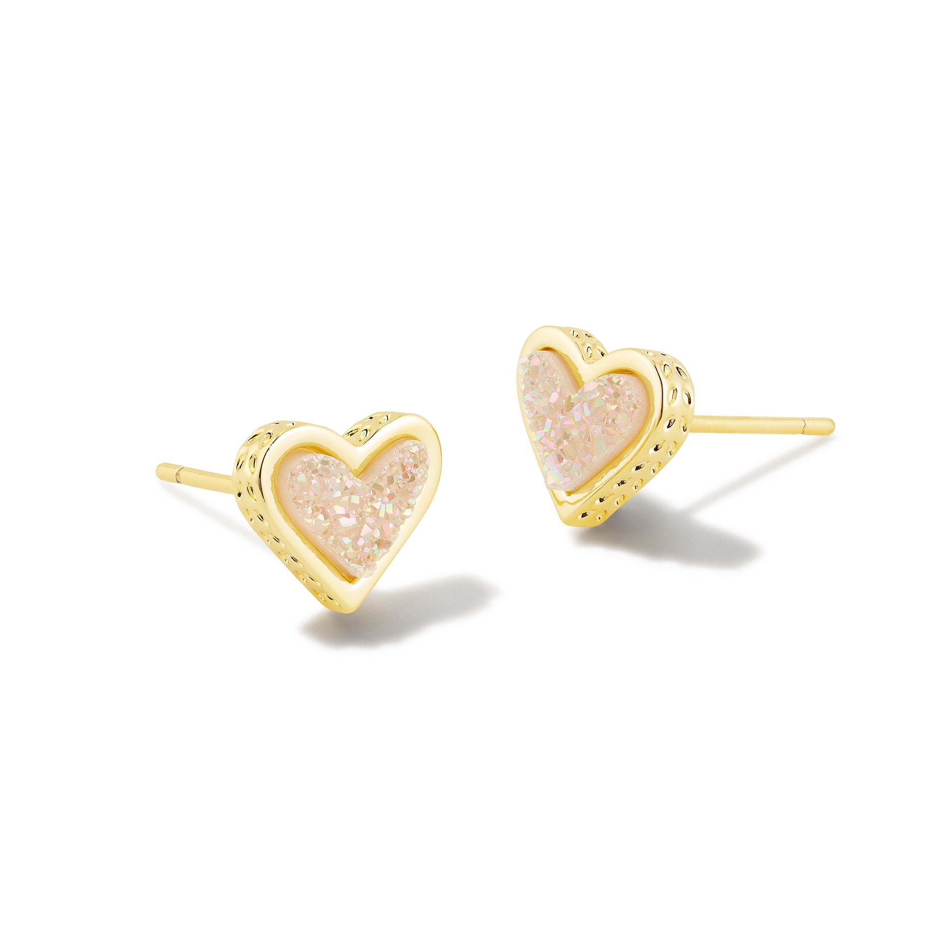 Framed Ari Heart Stud Earrings-Earrings-Vixen Collection, Day Spa and Women's Boutique Located in Seattle, Washington