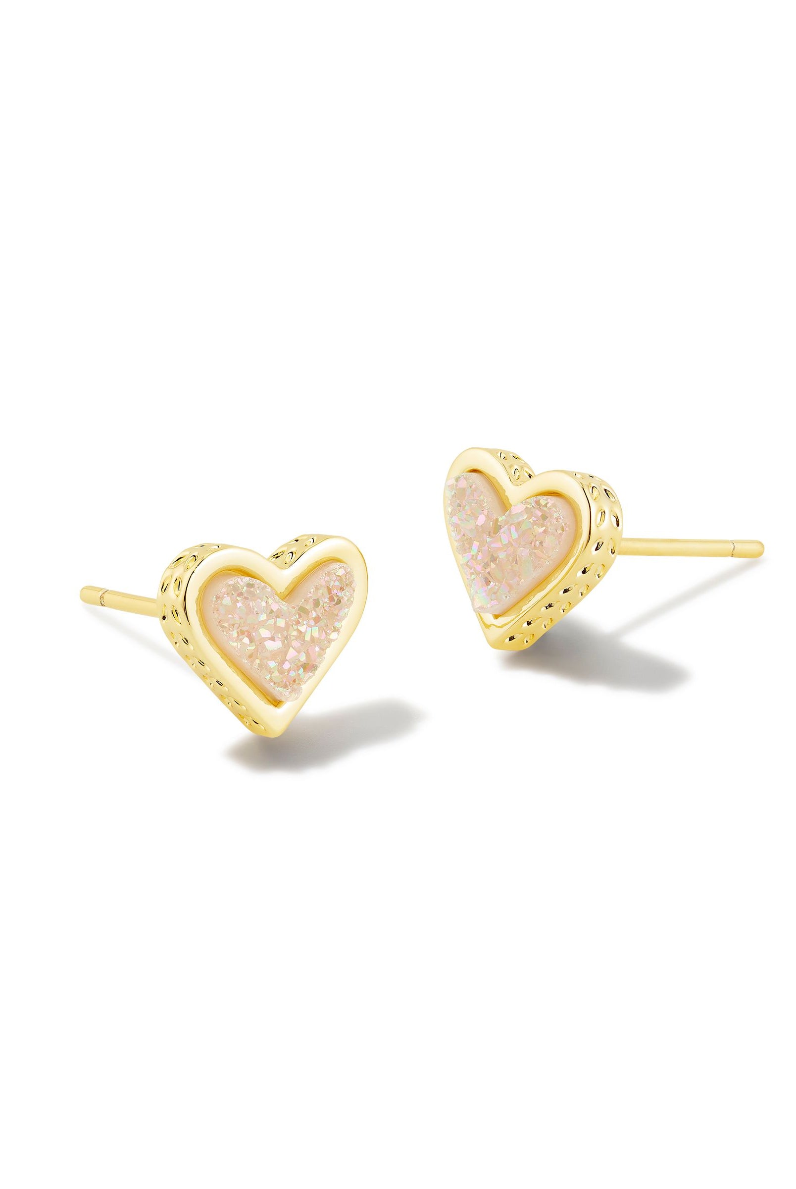 Framed Ari Heart Stud Earrings-Earrings-Vixen Collection, Day Spa and Women's Boutique Located in Seattle, Washington
