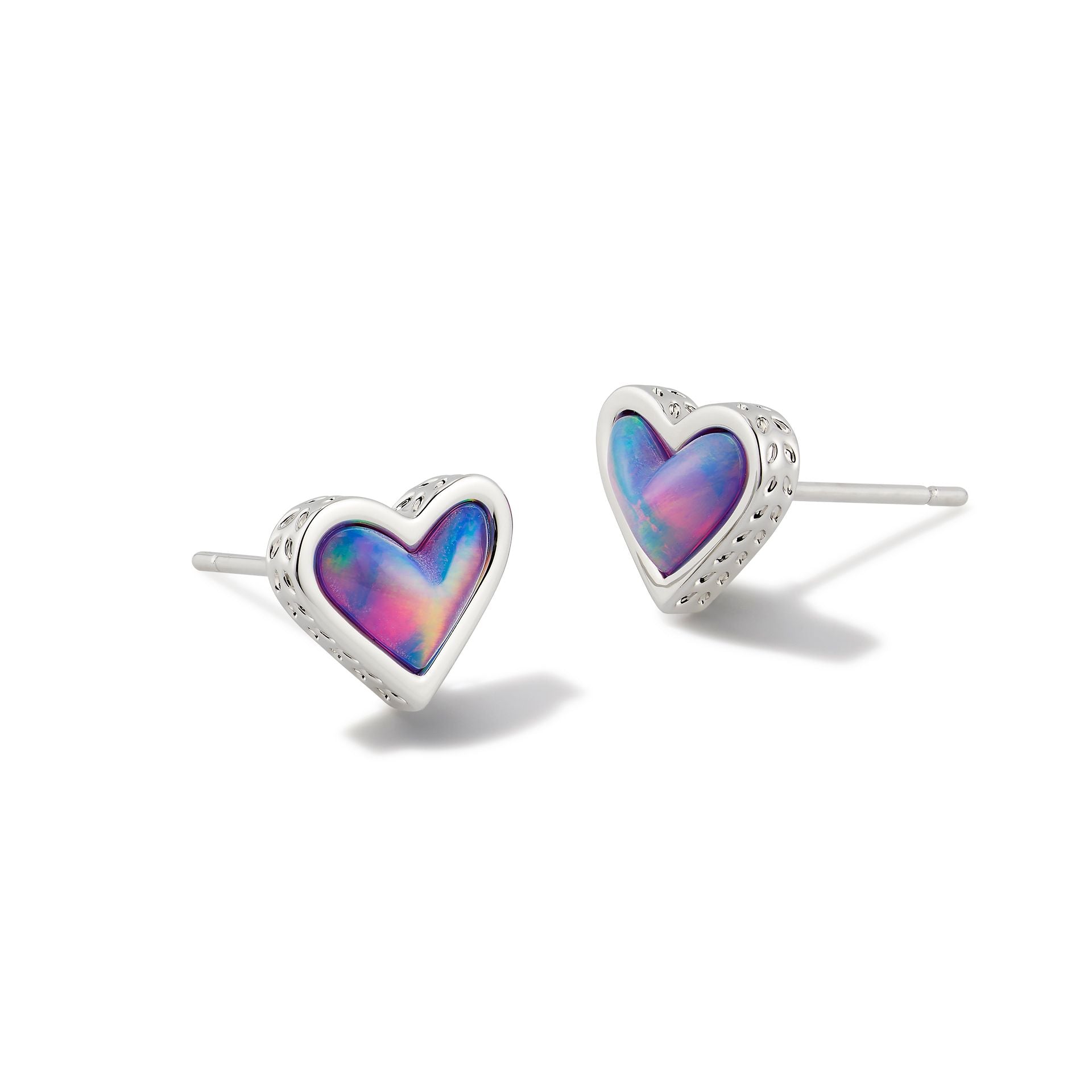 Framed Ari Heart Stud Earrings-Earrings-Vixen Collection, Day Spa and Women's Boutique Located in Seattle, Washington