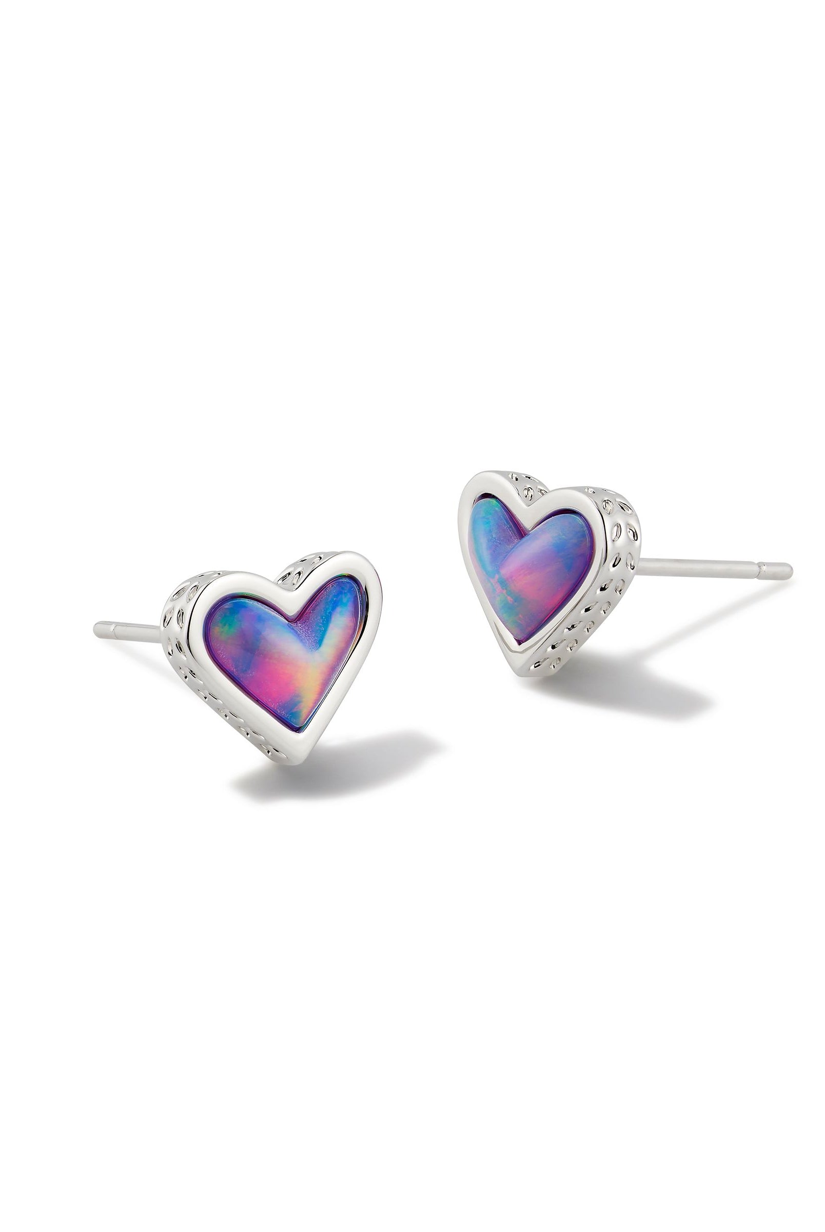 Framed Ari Heart Stud Earrings-Earrings-Vixen Collection, Day Spa and Women's Boutique Located in Seattle, Washington
