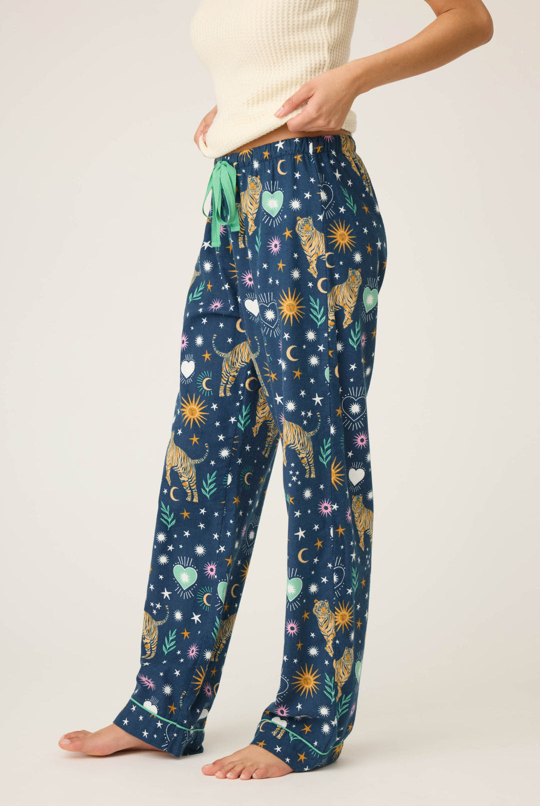 Wild at Heart Flannel Pants-Loungewear Bottoms-Vixen Collection, Day Spa and Women's Boutique Located in Seattle, Washington