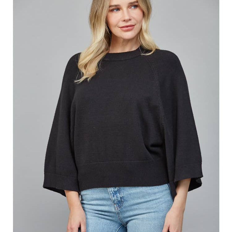 The Chantilly Wide Sleeve Sweater-Tops-Vixen Collection, Day Spa and Women's Boutique Located in Seattle, Washington