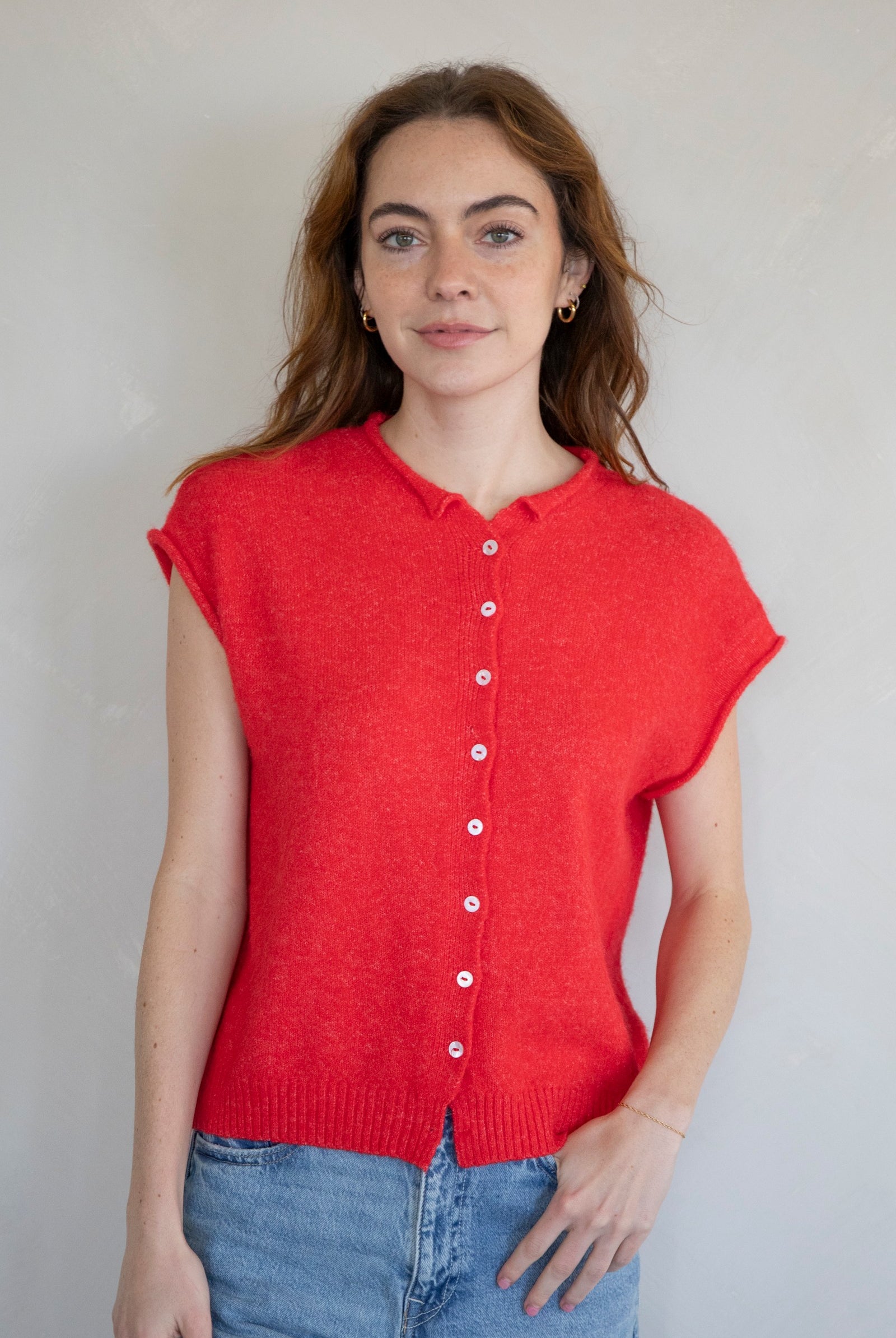 Sleeveless Piper Cardigan-Sweaters-Vixen Collection, Day Spa and Women's Boutique Located in Seattle, Washington