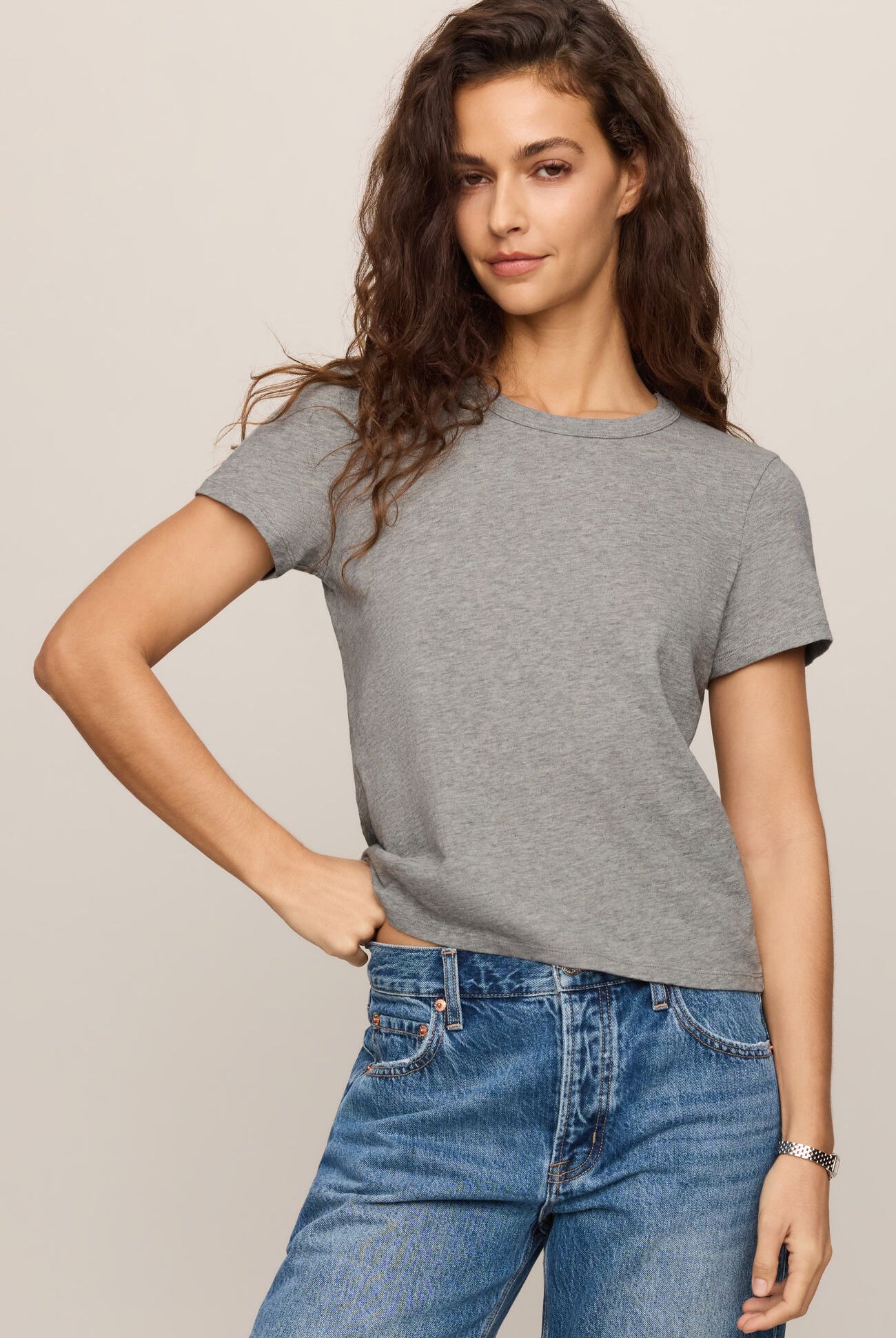 Junie Slub Tee Shirt-Tops-Vixen Collection, Day Spa and Women's Boutique Located in Seattle, Washington