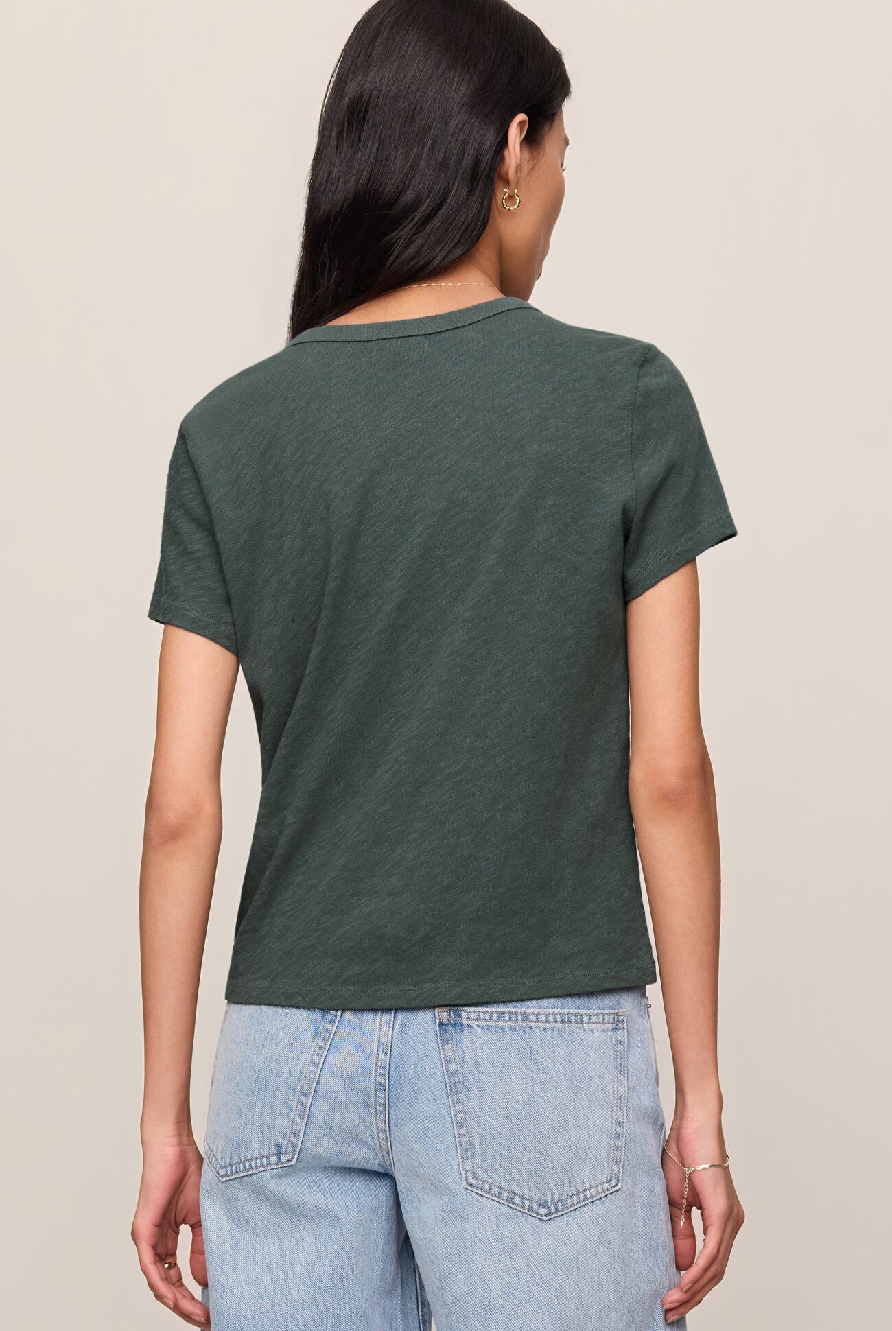 Junie Slub Tee Shirt-Tops-Vixen Collection, Day Spa and Women's Boutique Located in Seattle, Washington