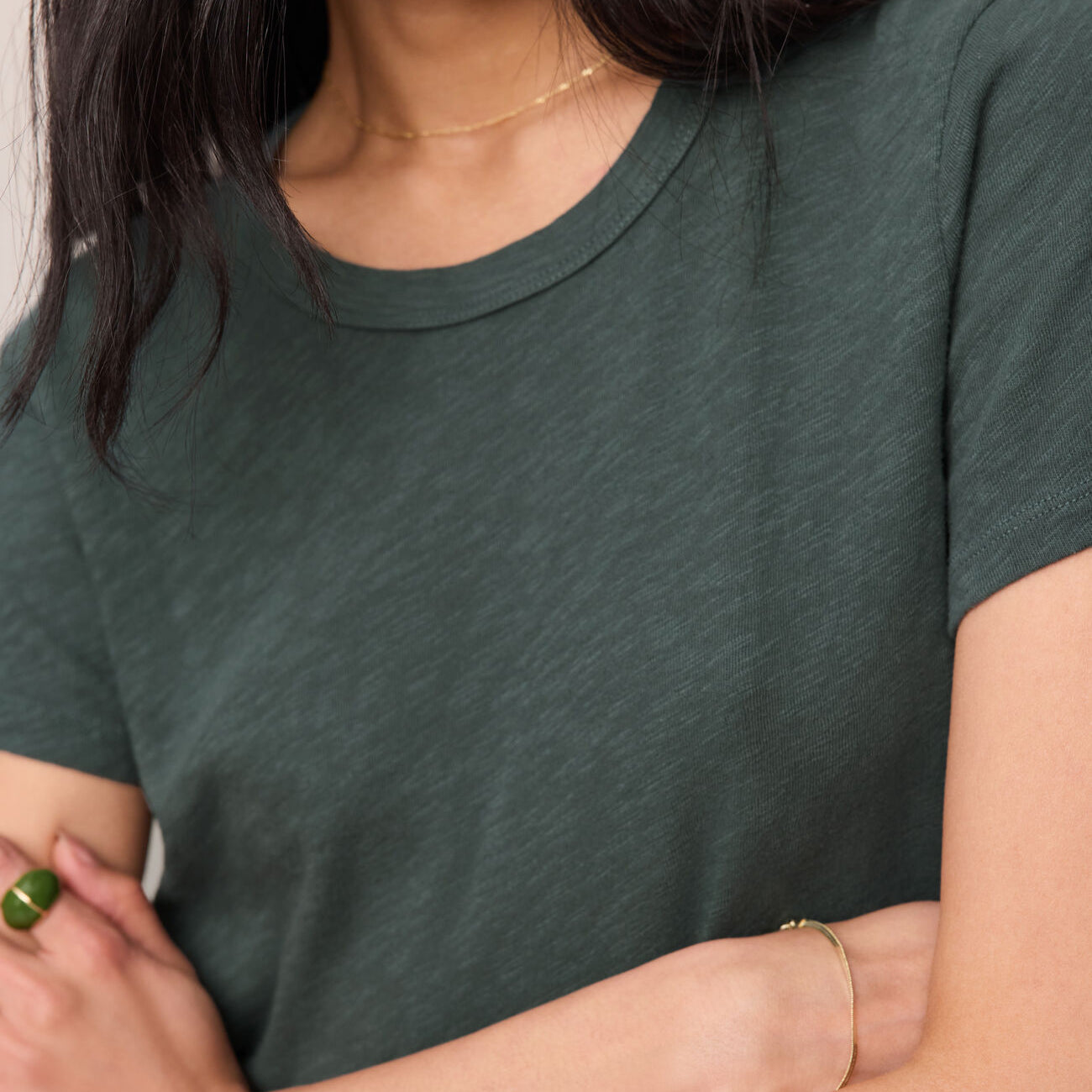 Junie Slub Tee Shirt-Tops-Vixen Collection, Day Spa and Women's Boutique Located in Seattle, Washington