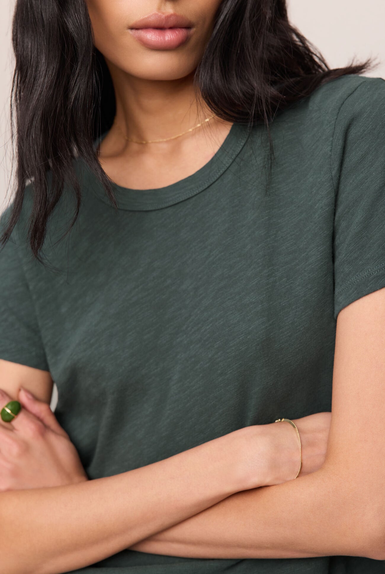 Junie Slub Tee Shirt-Tops-Vixen Collection, Day Spa and Women's Boutique Located in Seattle, Washington