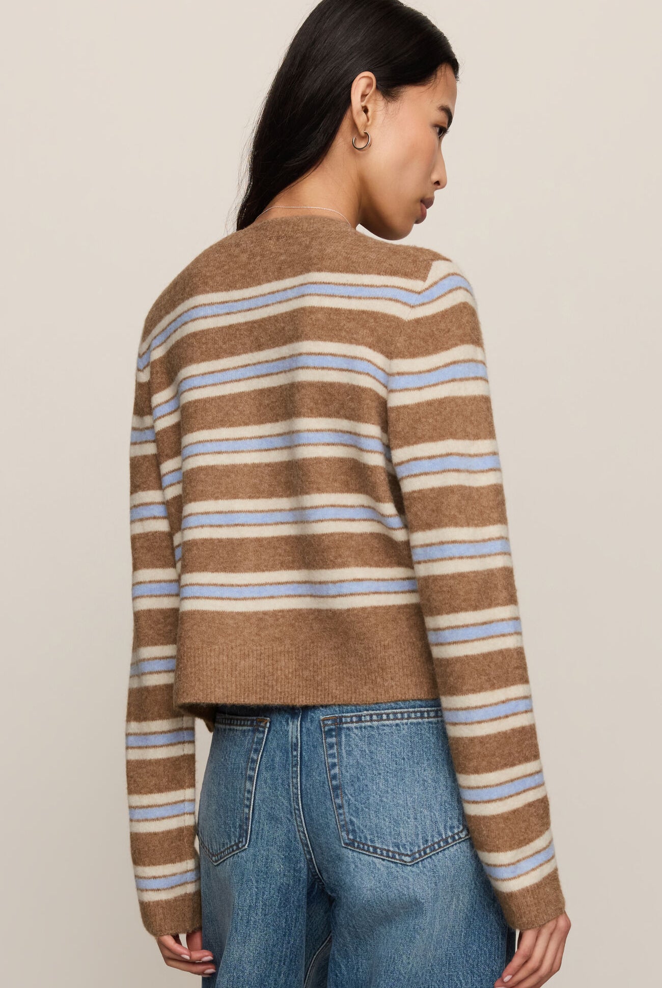 Medina Stripe Cardigan-Sweaters-Vixen Collection, Day Spa and Women's Boutique Located in Seattle, Washington