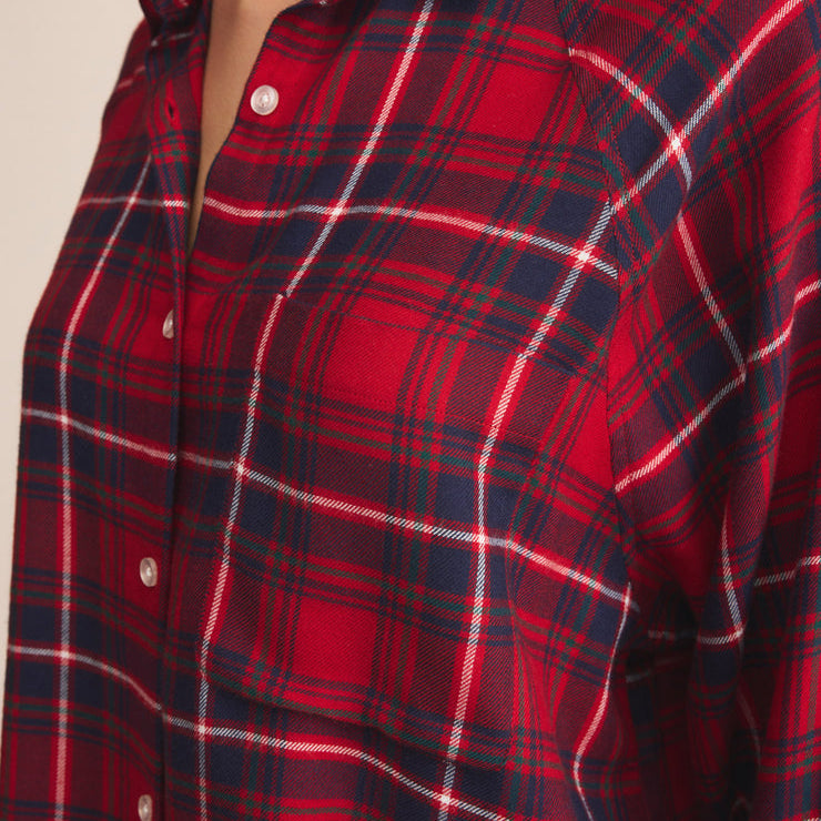 River Plaid Button Up-Long Sleeves-Vixen Collection, Day Spa and Women's Boutique Located in Seattle, Washington