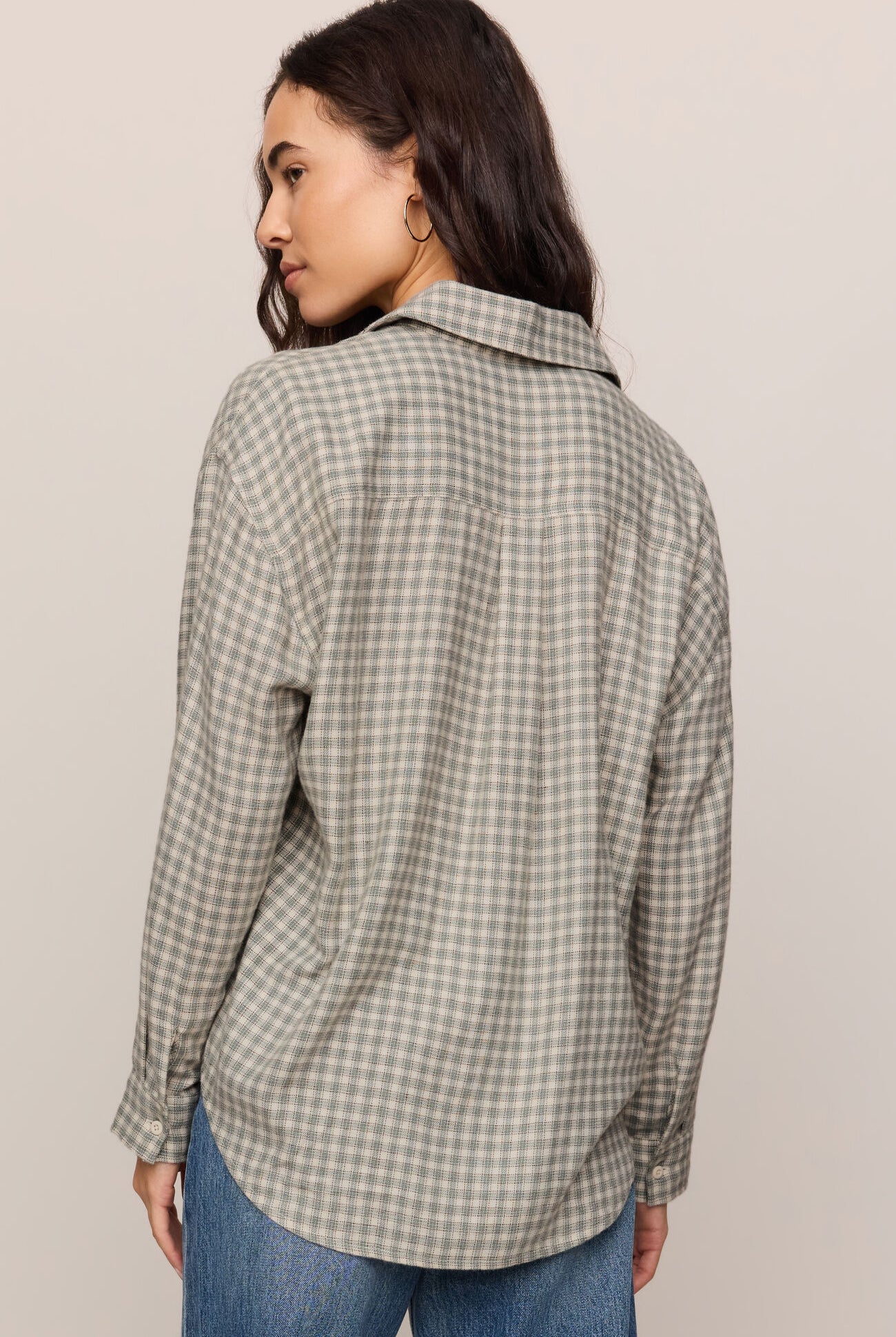River Plaid Button Up-Long Sleeves-Vixen Collection, Day Spa and Women's Boutique Located in Seattle, Washington