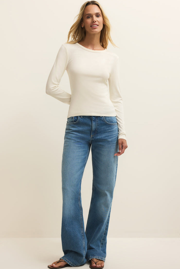 Second Skin Crew Long Sleeve-Long Sleeves-Vixen Collection, Day Spa and Women's Boutique Located in Seattle, Washington
