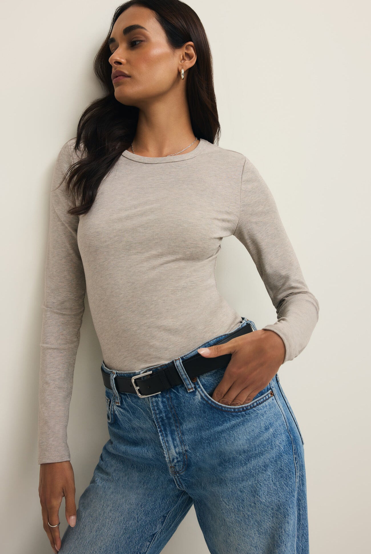 Second Skin Crew Long Sleeve-Long Sleeves-Vixen Collection, Day Spa and Women's Boutique Located in Seattle, Washington