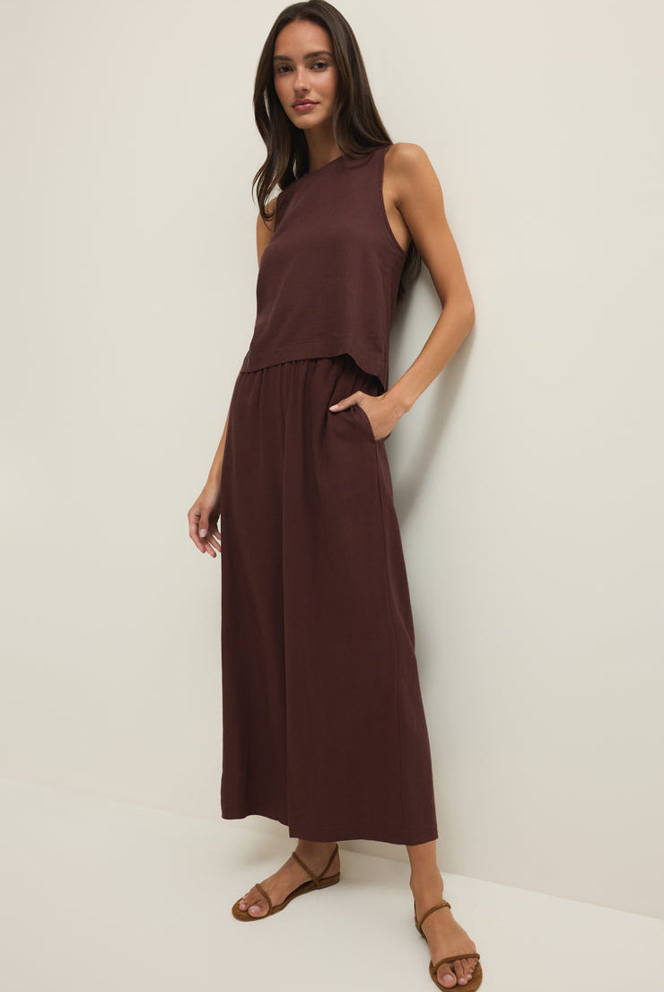 Sloane Linen Top-Tank Tops-Vixen Collection, Day Spa and Women's Boutique Located in Seattle, Washington