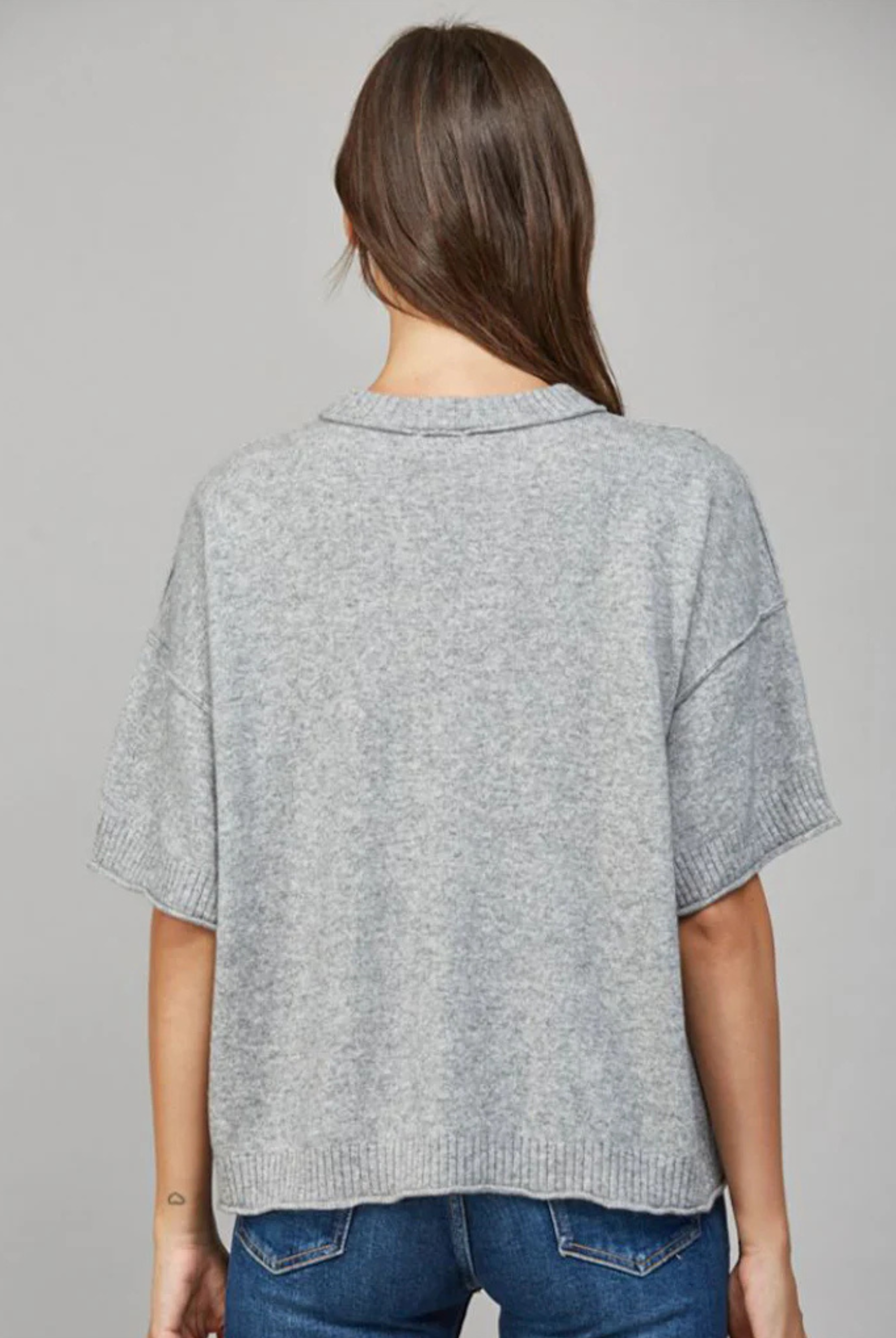 Verona Cashmere Tee-Short Sleeves-Vixen Collection, Day Spa and Women's Boutique Located in Seattle, Washington
