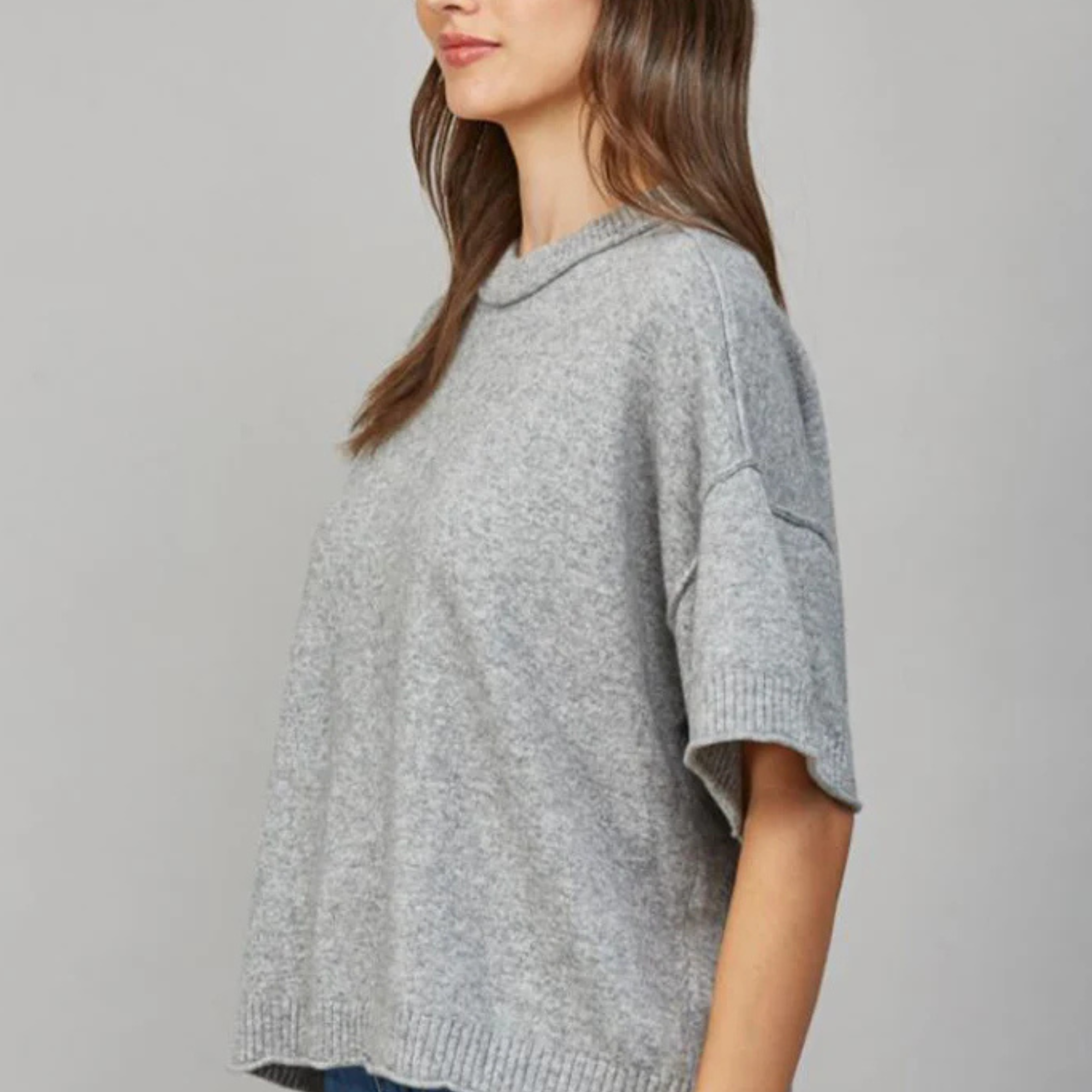 Verona Cashmere Tee-Short Sleeves-Vixen Collection, Day Spa and Women's Boutique Located in Seattle, Washington