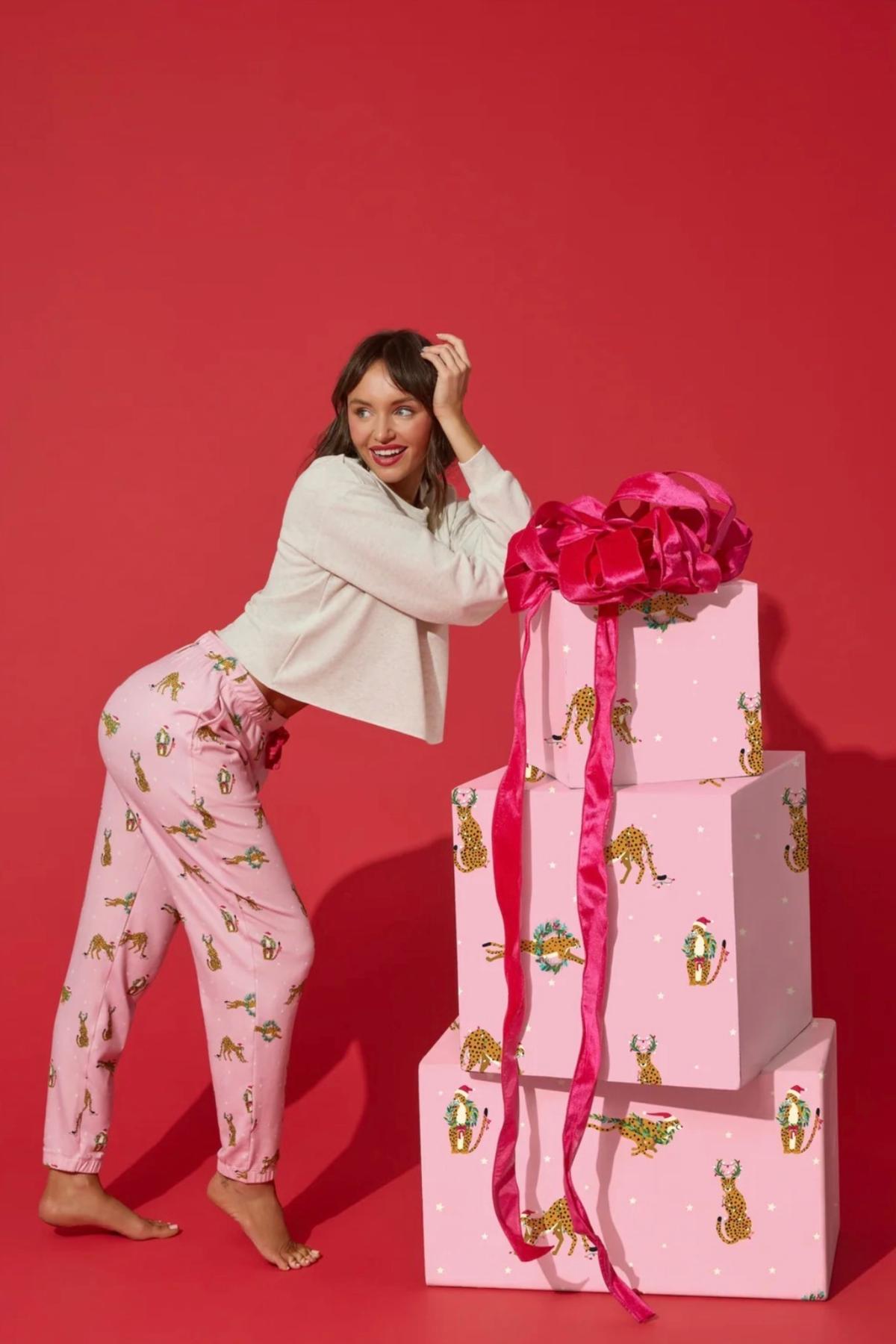 Very Merry Joggers-Loungewear Bottoms-Vixen Collection, Day Spa and Women's Boutique Located in Seattle, Washington