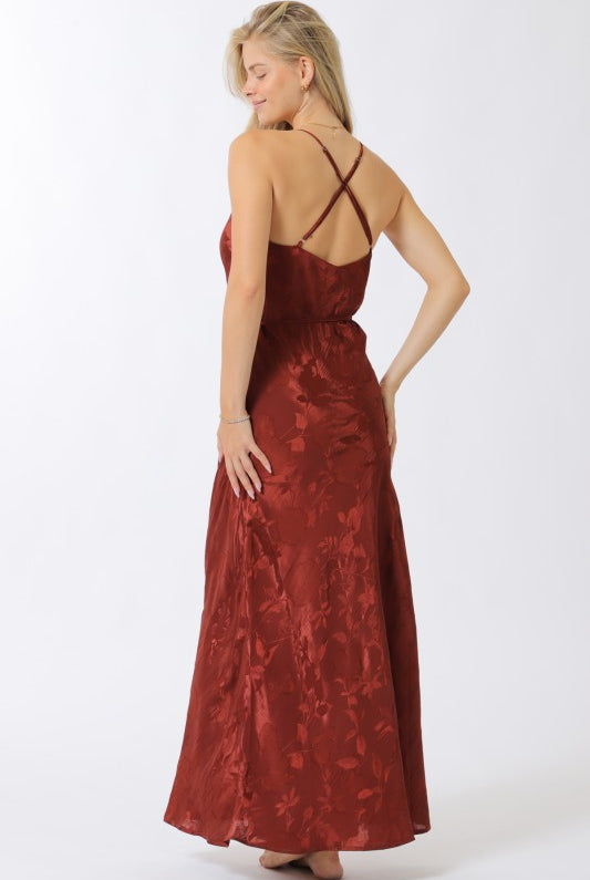 Burnt Rose Maxi Dress-Dresses-Vixen Collection, Day Spa and Women's Boutique Located in Seattle, Washington