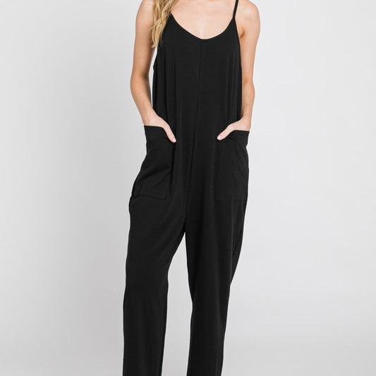 Hippie Cami Jumpsuit-Jumpsuits-Vixen Collection, Day Spa and Women's Boutique Located in Seattle, Washington