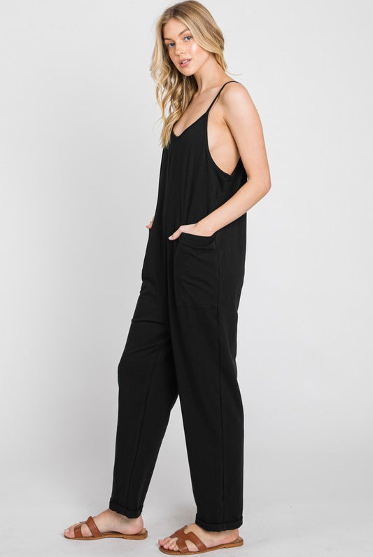 Hippie Cami Jumpsuit-Jumpsuits-Vixen Collection, Day Spa and Women's Boutique Located in Seattle, Washington