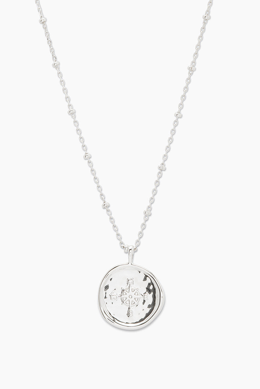 Compass Coin Necklace-Necklaces-Vixen Collection, Day Spa and Women's Boutique Located in Seattle, Washington
