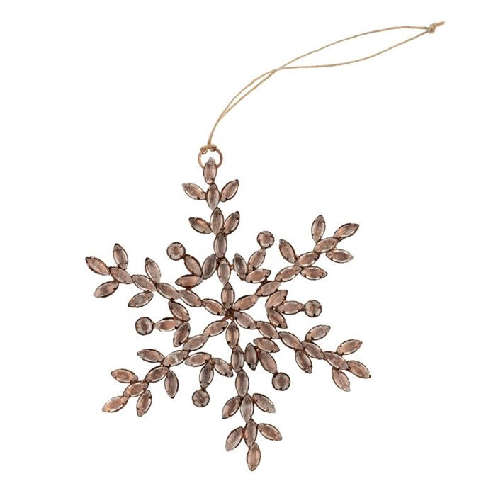 Beaded Snowflake Ornament-Ornaments-Vixen Collection, Day Spa and Women's Boutique Located in Seattle, Washington
