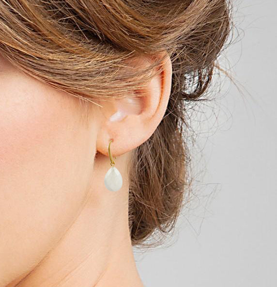Rainbow Moonstone Earrings-Earrings-Vixen Collection, Day Spa and Women's Boutique Located in Seattle, Washington