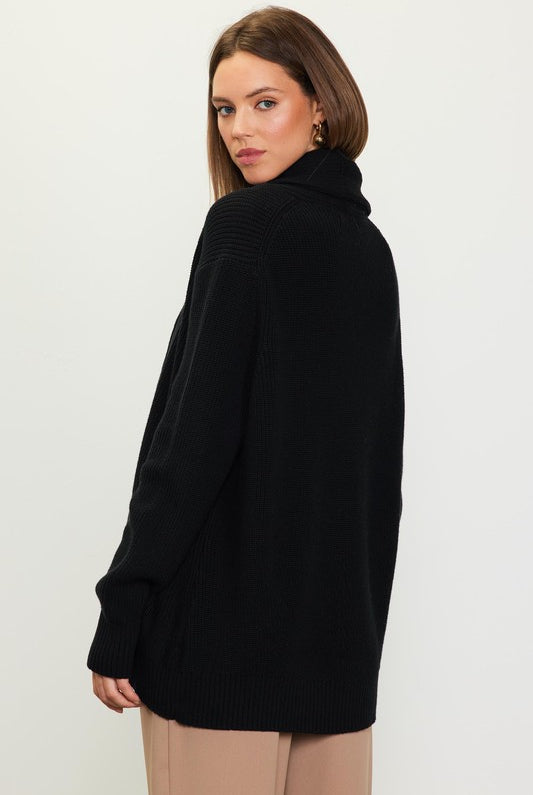 Move the Needle Shawl Cardigan-Sweaters-Vixen Collection, Day Spa and Women's Boutique Located in Seattle, Washington