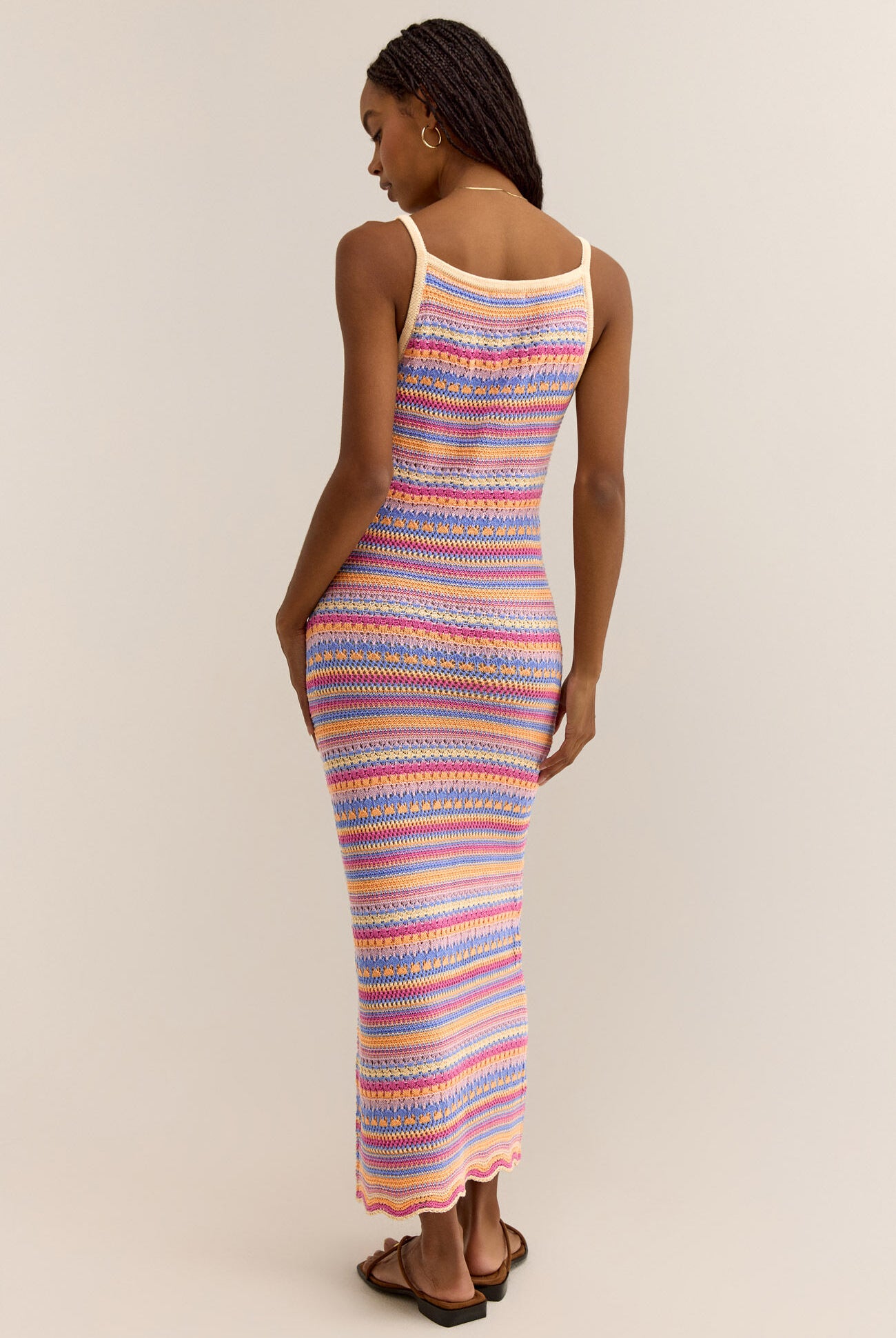Santa Cruz Stripe Midi Dress-Dresses-Vixen Collection, Day Spa and Women's Boutique Located in Seattle, Washington