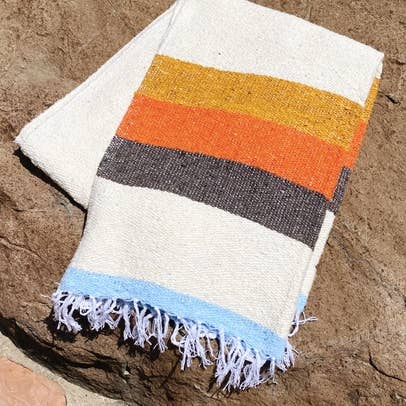 70s Sustainable Recycled Throw Blanket-Throw Blankets-Vixen Collection, Day Spa and Women's Boutique Located in Seattle, Washington