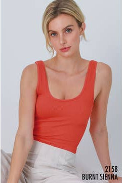 Z OLD Reversible Ribbed Crop Top-Tank Tops-Vixen Collection, Day Spa and Women's Boutique Located in Seattle, Washington
