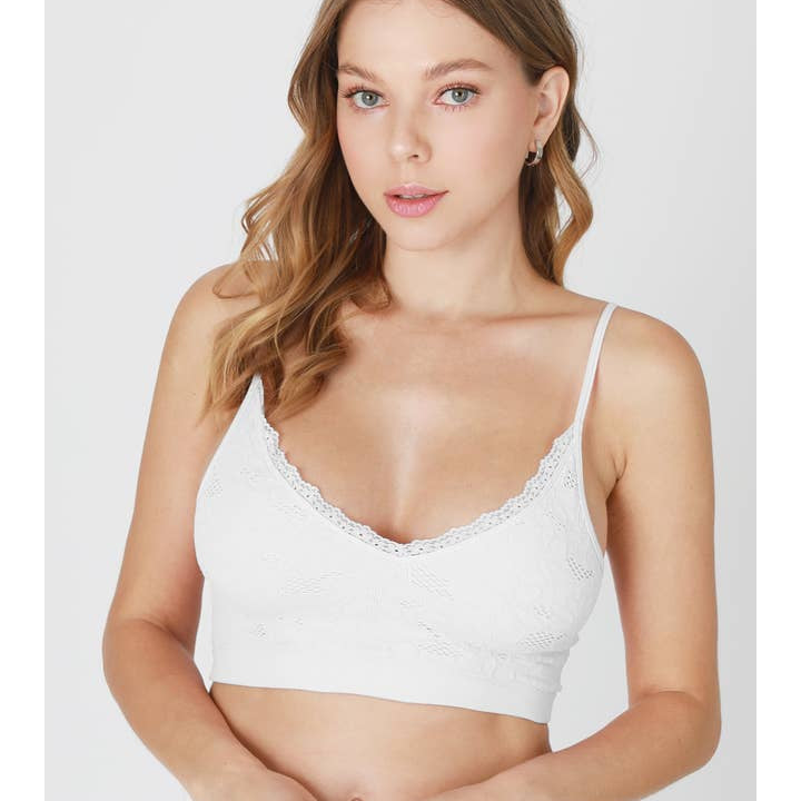 Lace Luxe V Neck Bralette-Bras-Vixen Collection, Day Spa and Women's Boutique Located in Seattle, Washington