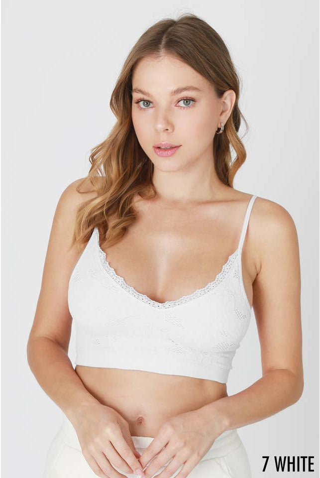 Lace Luxe V Neck Bralette-Bras-Vixen Collection, Day Spa and Women's Boutique Located in Seattle, Washington