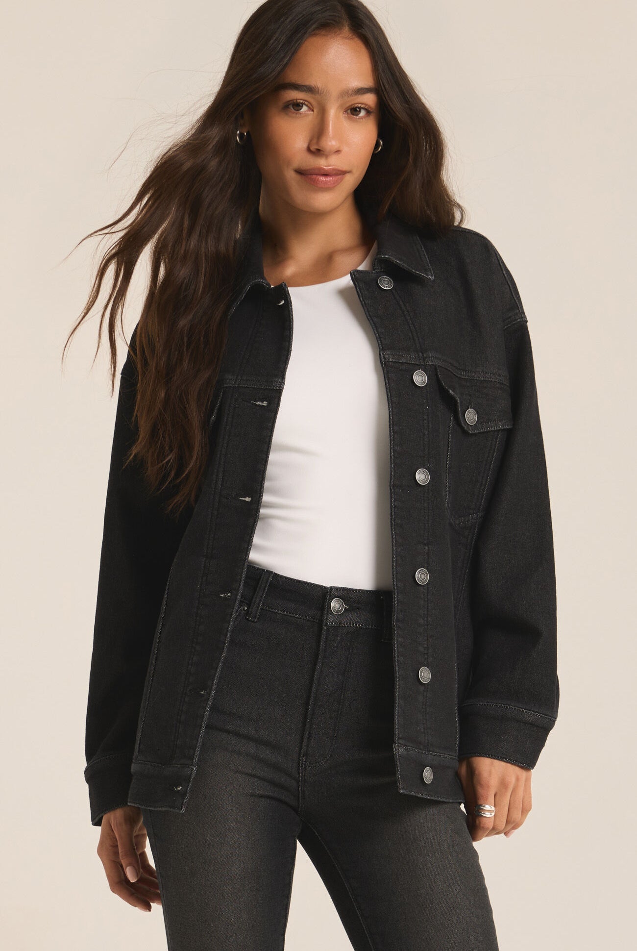 Miles Denim Jacket-Jackets-Vixen Collection, Day Spa and Women's Boutique Located in Seattle, Washington