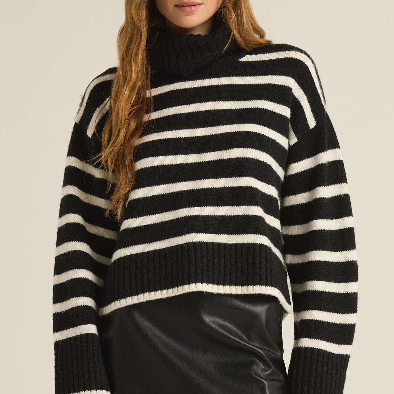 Josephine Stripe Sweater-Sweaters-Vixen Collection, Day Spa and Women's Boutique Located in Seattle, Washington