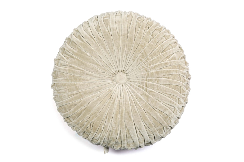 Velvet Round Handmade Pillow-Pillows-Vixen Collection, Day Spa and Women's Boutique Located in Seattle, Washington