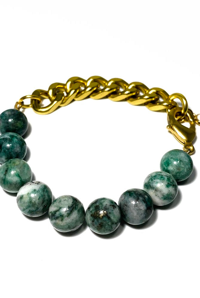 Remix: Pyrite Jade Bracelet-Bracelets-Vixen Collection, Day Spa and Women's Boutique Located in Seattle, Washington