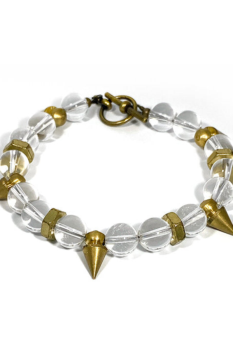 On Point: Rock Crystal Quartz Bracelet-Bracelets-Vixen Collection, Day Spa and Women's Boutique Located in Seattle, Washington