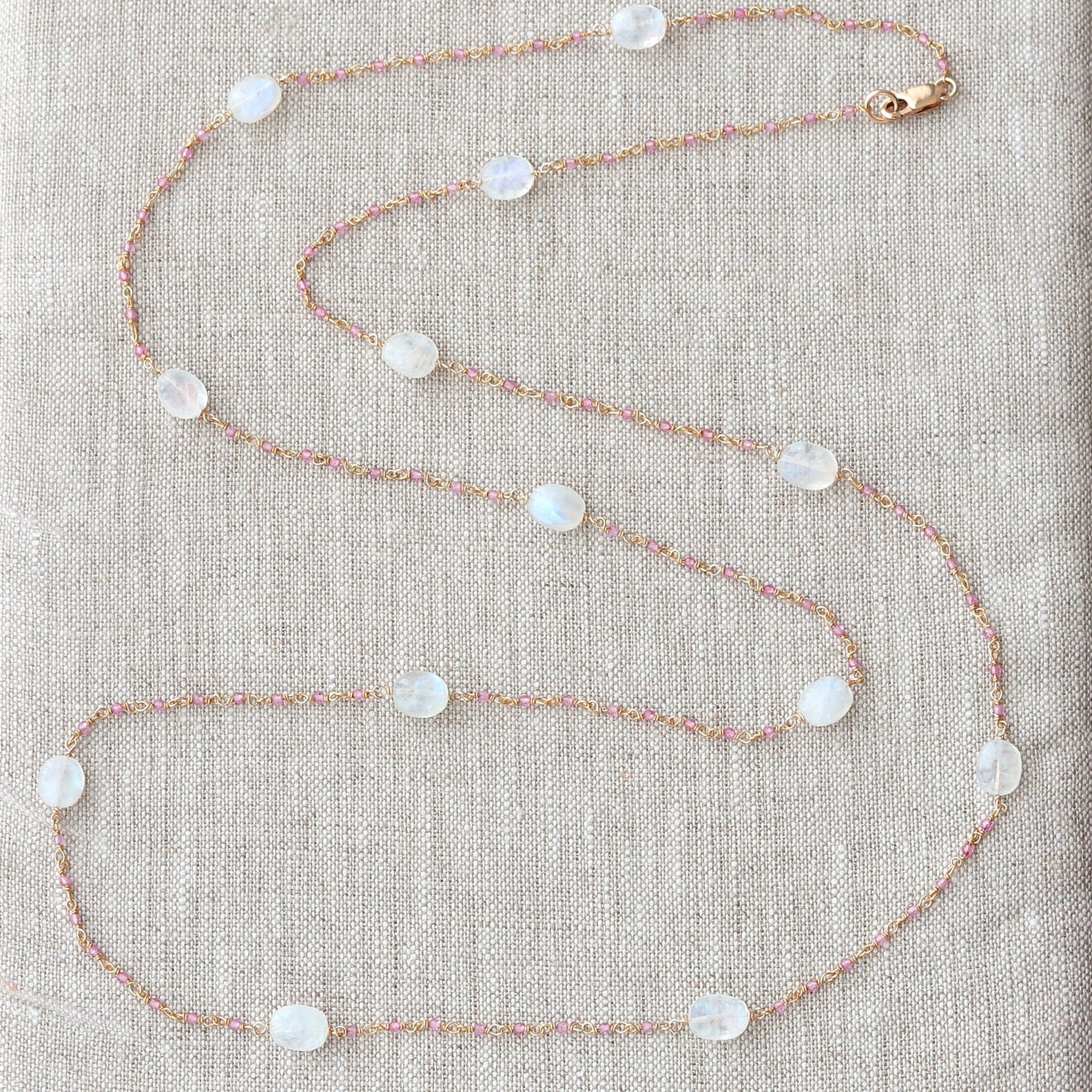 Pink Topaz Necklace-Necklaces-Vixen Collection, Day Spa and Women's Boutique Located in Seattle, Washington