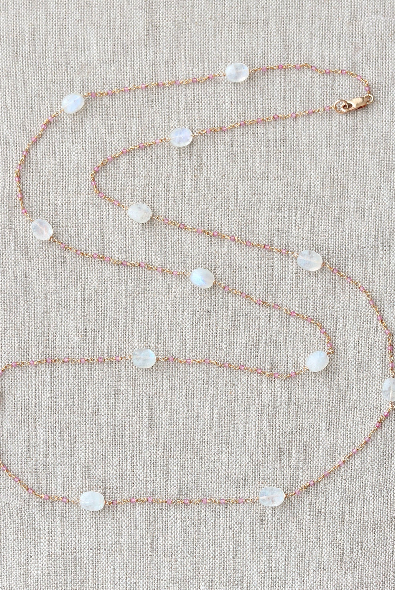 Pink Topaz Necklace-Necklaces-Vixen Collection, Day Spa and Women's Boutique Located in Seattle, Washington