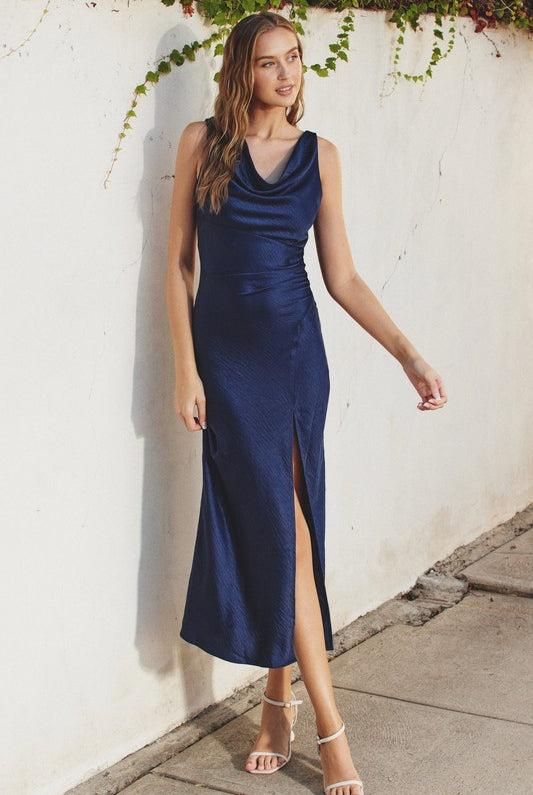 North Shore Draped Dress-Dresses-Vixen Collection, Day Spa and Women's Boutique Located in Seattle, Washington
