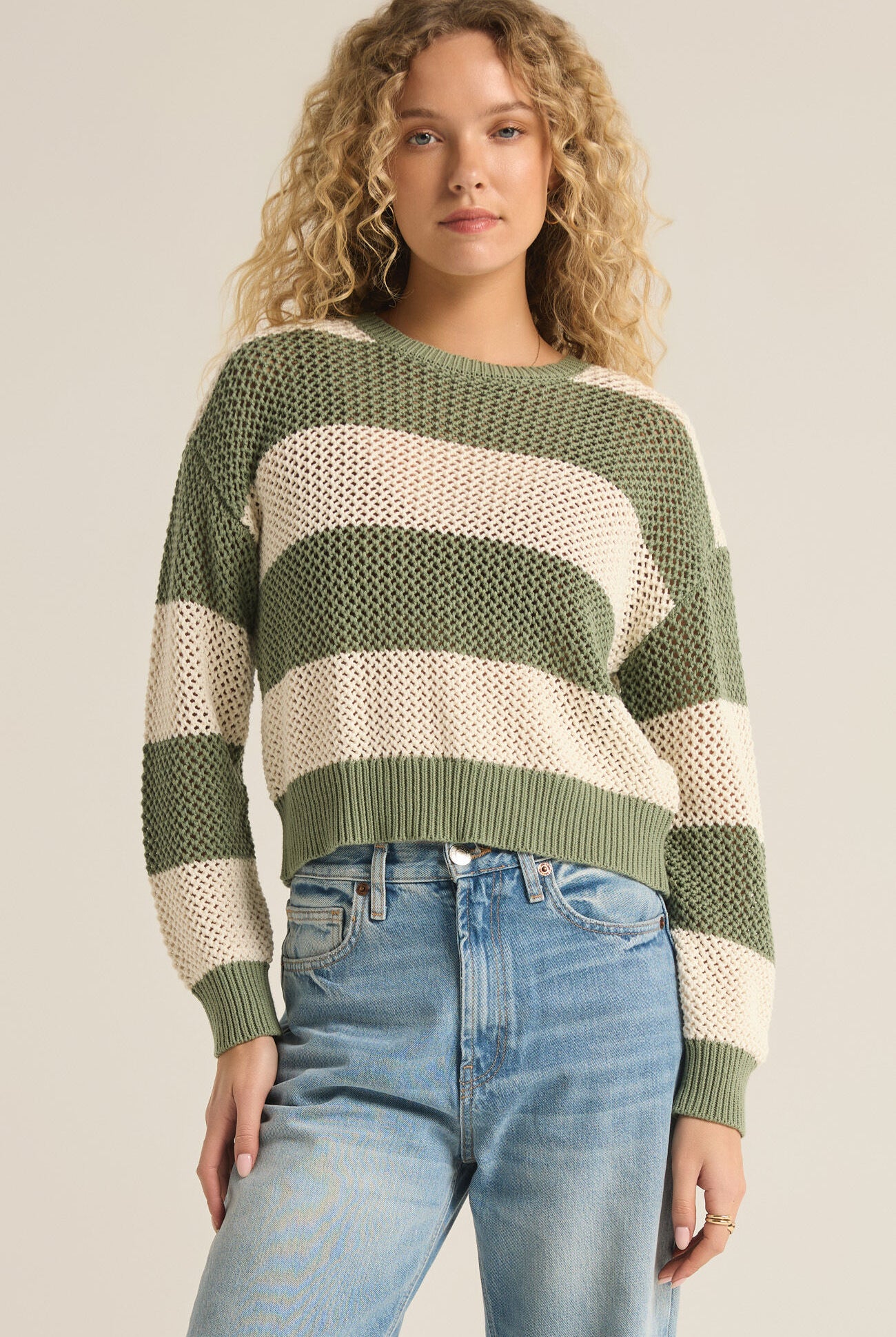 Broadbeach Stripe Sweater-Sweaters-Vixen Collection, Day Spa and Women's Boutique Located in Seattle, Washington