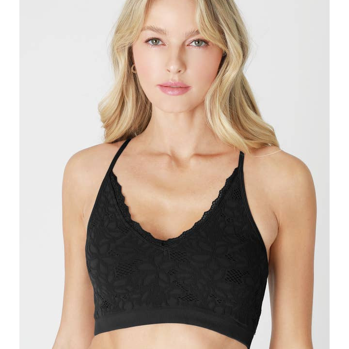 Lace Luxe V Neck Bralette-Bras-Vixen Collection, Day Spa and Women's Boutique Located in Seattle, Washington