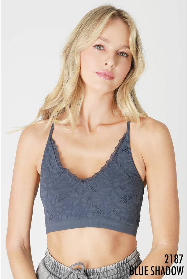 Lace Luxe V Neck Bralette-Bras-Vixen Collection, Day Spa and Women's Boutique Located in Seattle, Washington