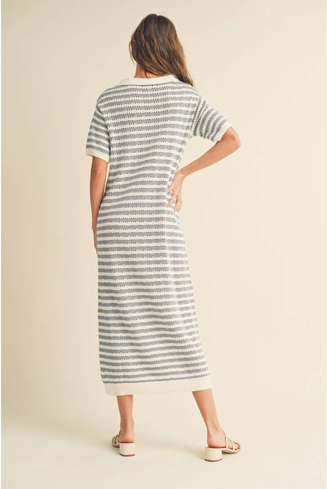 Seaside Knit Dress-Dresses-Vixen Collection, Day Spa and Women's Boutique Located in Seattle, Washington