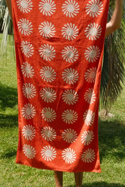 Sunny Side Towel - Electric Red-Home Decor-Vixen Collection, Day Spa and Women's Boutique Located in Seattle, Washington