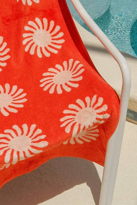 Sunny Side Towel - Electric Red-Home Decor-Vixen Collection, Day Spa and Women's Boutique Located in Seattle, Washington