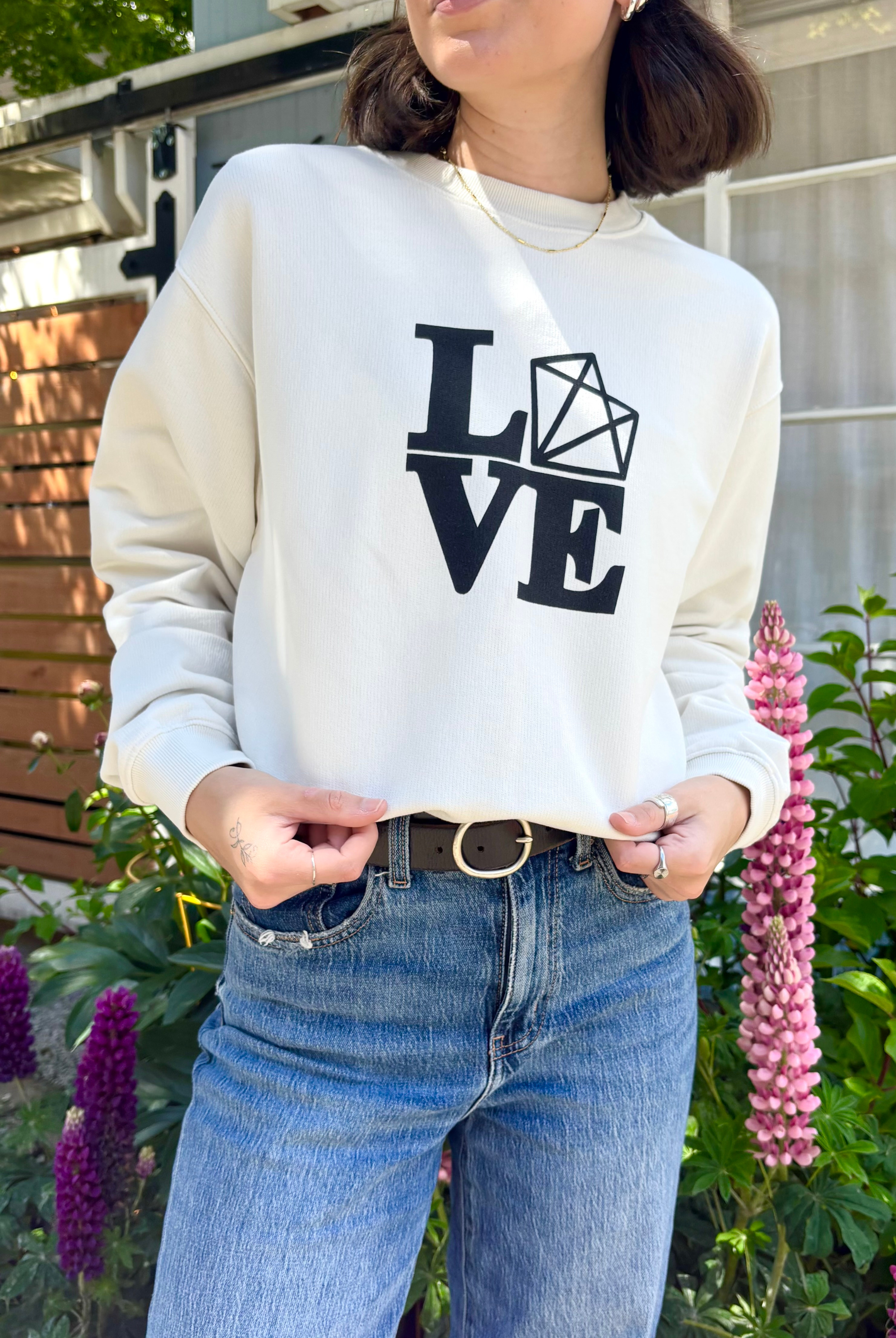 Vixen Love Club Crewneck-Sweatshirts-Vixen Collection, Day Spa and Women's Boutique Located in Seattle, Washington