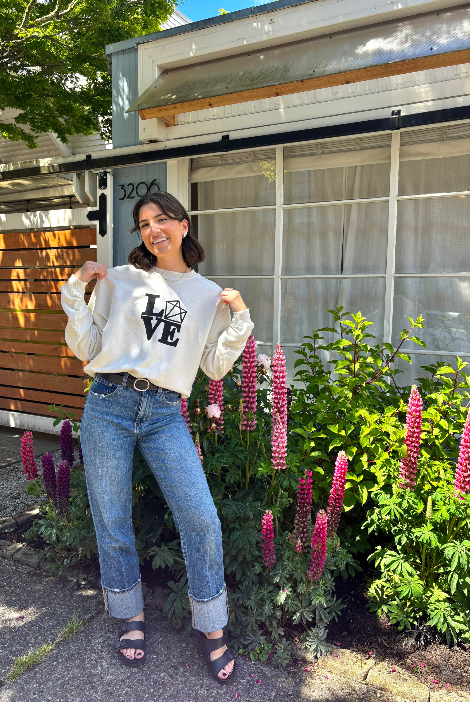 Vixen Love Club Crewneck-Sweatshirts-Vixen Collection, Day Spa and Women's Boutique Located in Seattle, Washington