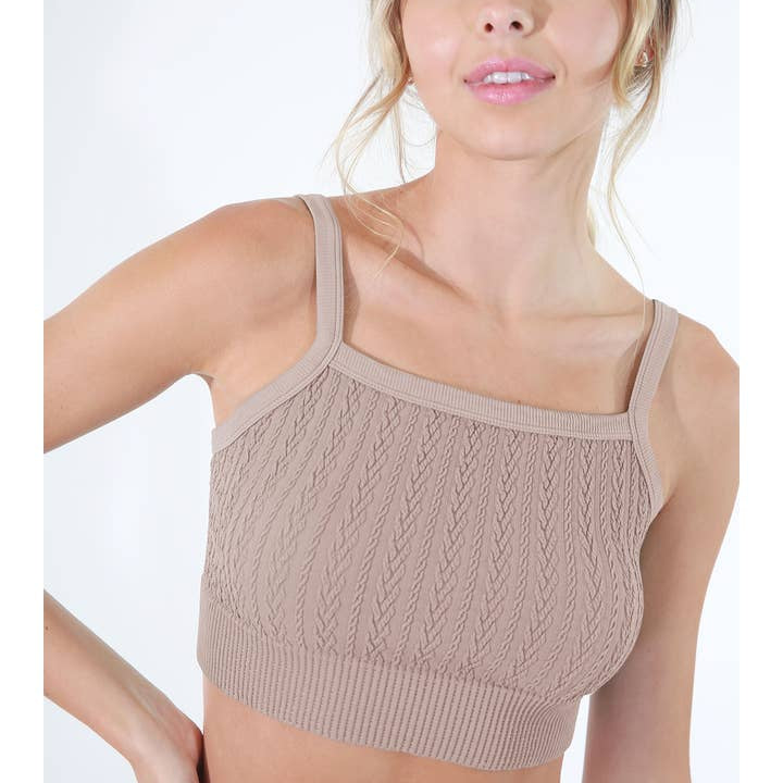 Cozy Cable Knit Bralette-Bras-Vixen Collection, Day Spa and Women's Boutique Located in Seattle, Washington