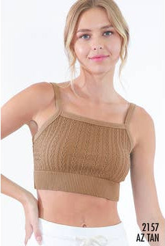 Cozy Cable Knit Bralette-Bras-Vixen Collection, Day Spa and Women's Boutique Located in Seattle, Washington